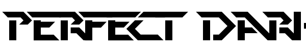 Perfect Dark font