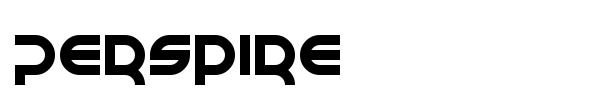 Perspire font
