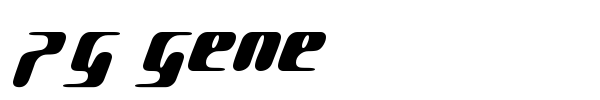PG Gene font