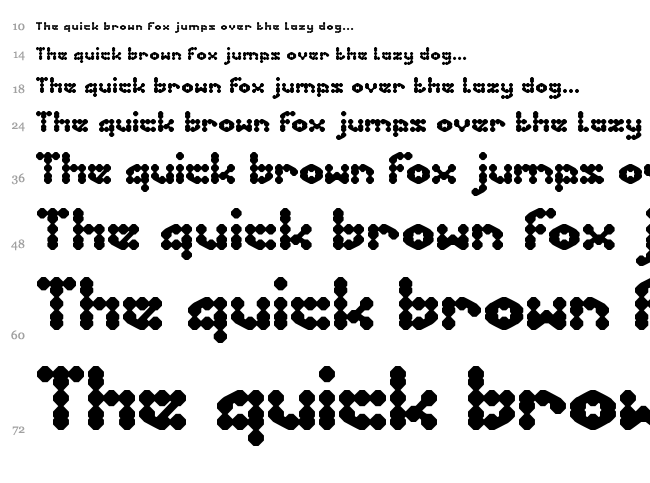 Phenomenon font waterfall