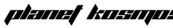 Planet Kosmos font