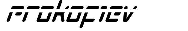 Prokofiev font