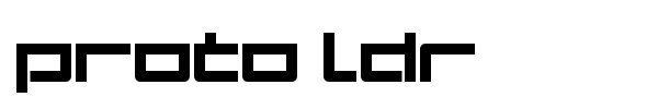 Proto LDR font