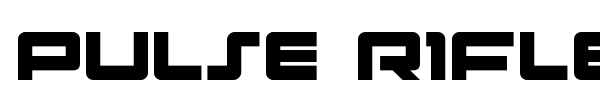Pulse Rifle font preview