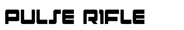 Pulse Rifle font preview
