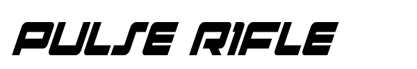 Pulse Rifle font preview