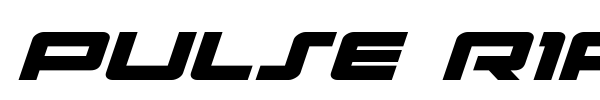 Pulse Rifle font preview