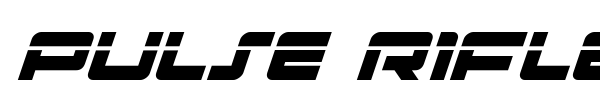 Pulse Rifle font preview