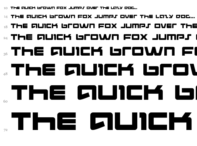 Pulse Rifle font waterfall