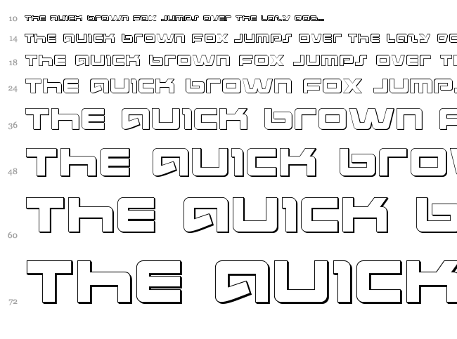 Pulse Rifle font waterfall