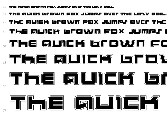 Pulse Rifle font waterfall