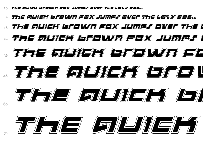 Pulse Rifle font waterfall