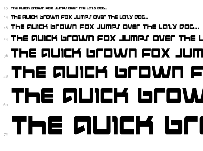 Pulse Rifle font waterfall