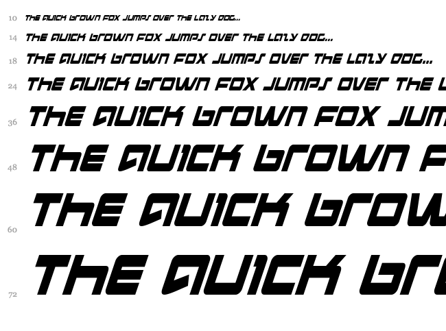 Pulse Rifle font waterfall
