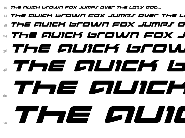 Pulse Rifle font waterfall