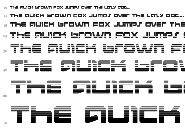 Pulse Rifle font waterfall