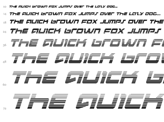 Pulse Rifle font waterfall