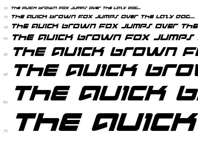 Pulse Rifle font waterfall