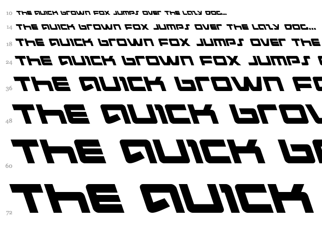 Pulse Rifle font waterfall