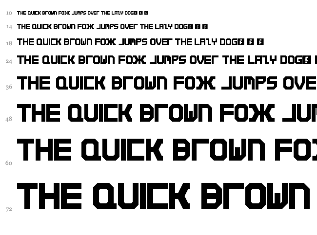 Qirex font waterfall