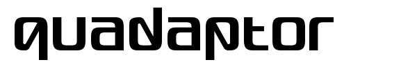 Quadaptor font