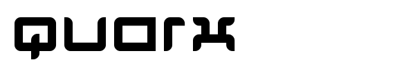 Quarx font preview