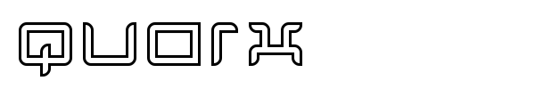 Quarx font preview