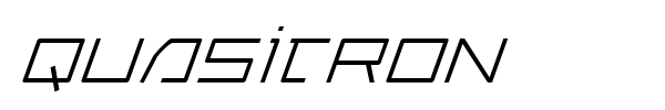 Quasitron font