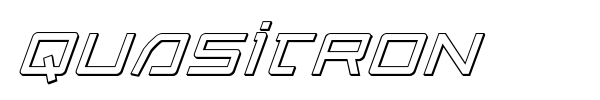 Quasitron font preview