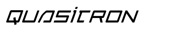 Quasitron font preview
