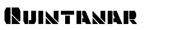 Quintanar font