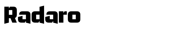 Radaro font