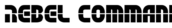 Rebel Command font preview