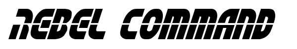 Rebel Command font preview