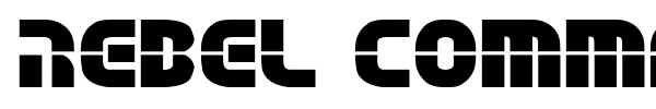 Rebel Command font preview
