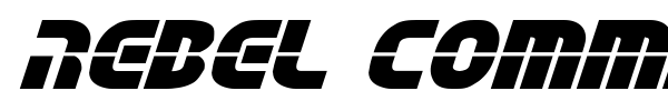 Rebel Command font preview