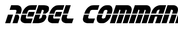 Rebel Command font preview