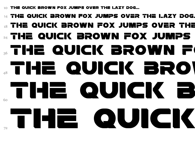 Rebellion font waterfall