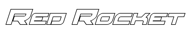 Red Rocket font