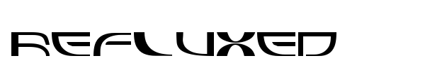 Refluxed font