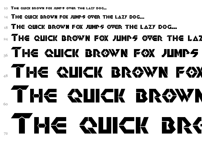 Renegade font waterfall