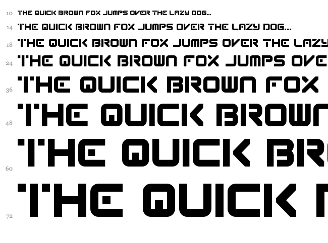 Reqruit Mk 2 font waterfall