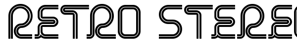 Retro Stereo Thin font