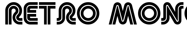 Retro Mono/Stereo Wide font