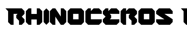 Rhinoceros Break The Wall font