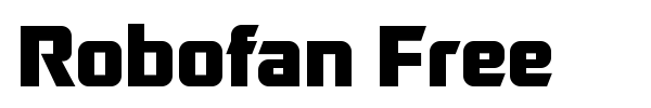 Robofan Free font