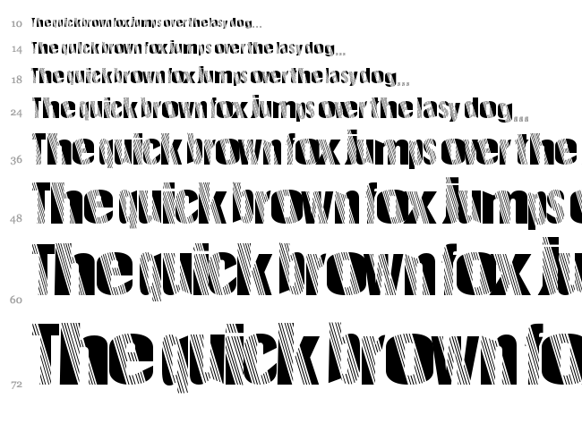 Robotic Revolution font waterfall