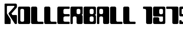 Rollerball 1975 font