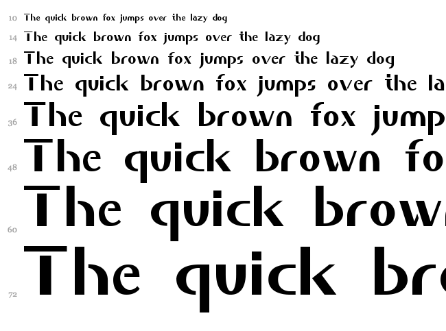 Saber font waterfall