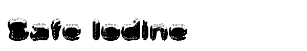 Safe Iodine font